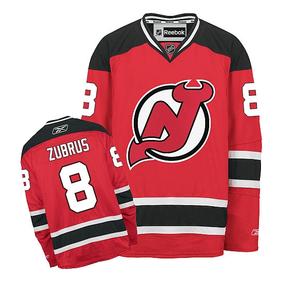 Dainius Zubrus New Reebok Jersey Devils Premier Home Reebok Jersey - Red