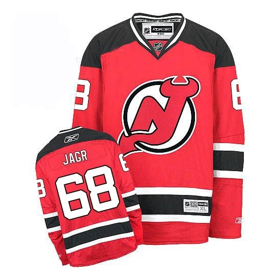 Jaromir Jagr New Reebok Jersey Devils Authentic Home Reebok Jersey - Red
