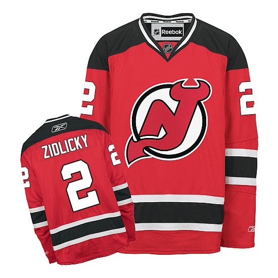 Marek Zidlicky New Reebok Jersey Devils Premier Home Reebok Jersey - Red