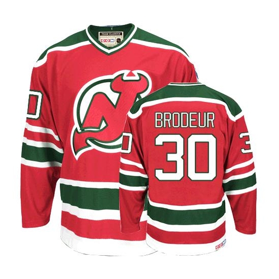 Martin Brodeur New Jersey Devils Premier Team Classic Throwback CCM Jersey - Red/Green