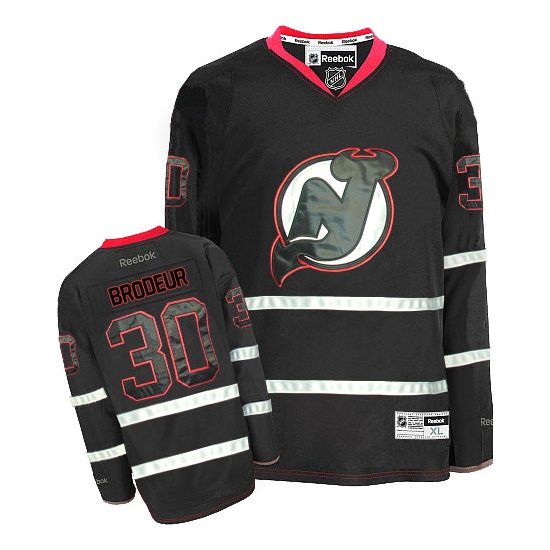 Martin Brodeur New Reebok Jersey Devils Premier Reebok Jersey - Black Ice