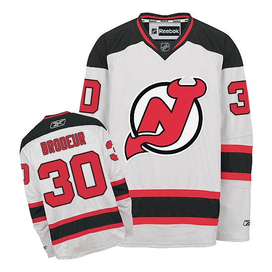 Martin Brodeur New Reebok Jersey Devils Youth Authentic Away Reebok Jersey - White
