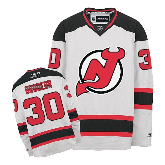 Martin Brodeur New Reebok Jersey Devils Youth Premier Away Reebok Jersey - White