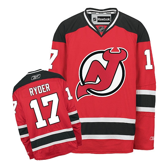 Michael Ryder New Reebok Jersey Devils Authentic Home Reebok Jersey - Red