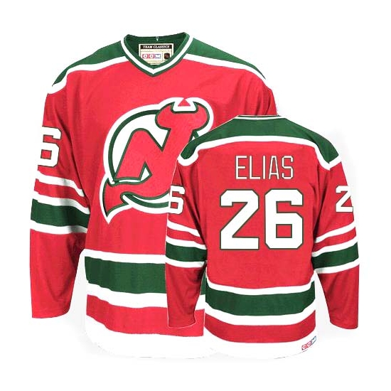 Patrik Elias New Jersey Devils Authentic Team Classic Throwback CCM Jersey - Red/Green
