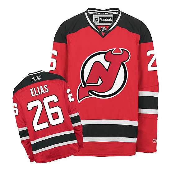 Patrik Elias New Reebok Jersey Devils Authentic Home Reebok Jersey - Red