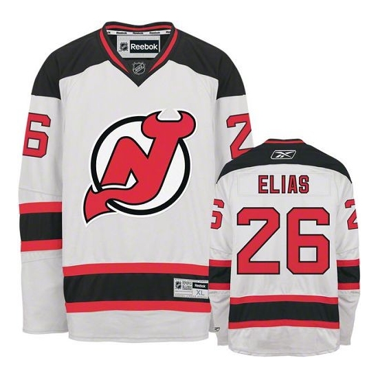 Patrik Elias New Reebok Jersey Devils Authentic Away Reebok Jersey - White