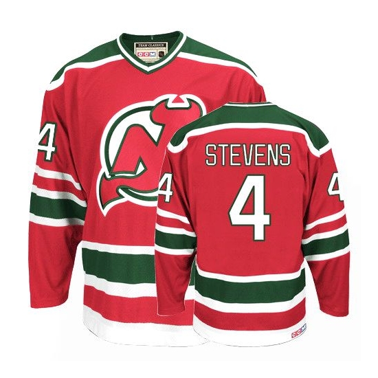 Scott Stevens New Jersey Devils Authentic Throwback CCM Jersey - Red/Green