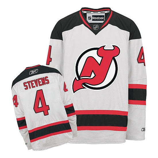 Scott Stevens New Reebok Jersey Devils Authentic Away Reebok Jersey - White