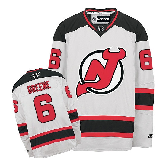 Andy Greene New Reebok Jersey Devils Authentic Away Reebok Jersey - White