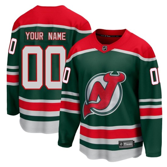 Custom New Jersey Devils Youth Breakaway Custom 2020/21 Special Edition Fanatics Branded Jersey - Green