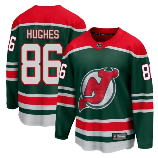 Jack Hughes New Jersey Devils Youth Breakaway 2020/21 Special Edition Fanatics Branded Jersey - Green