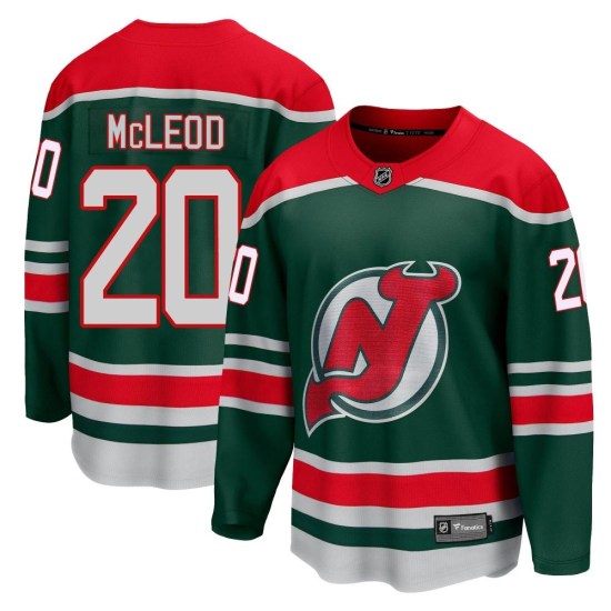 Michael McLeod New Jersey Devils Youth Breakaway 2020/21 Special Edition Fanatics Branded Jersey - Green