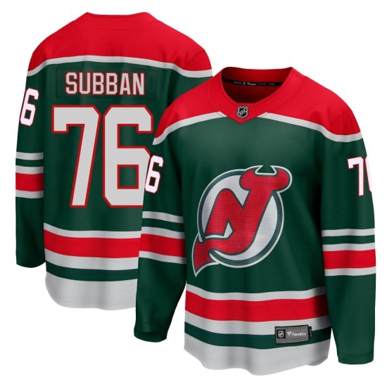 P.K. Subban New Jersey Devils Youth Breakaway 2020/21 Special Edition Fanatics Branded Jersey - Green