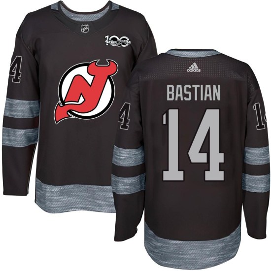 Nathan Bastian New Jersey Devils Authentic 1917-2017 100th Anniversary Jersey - Black