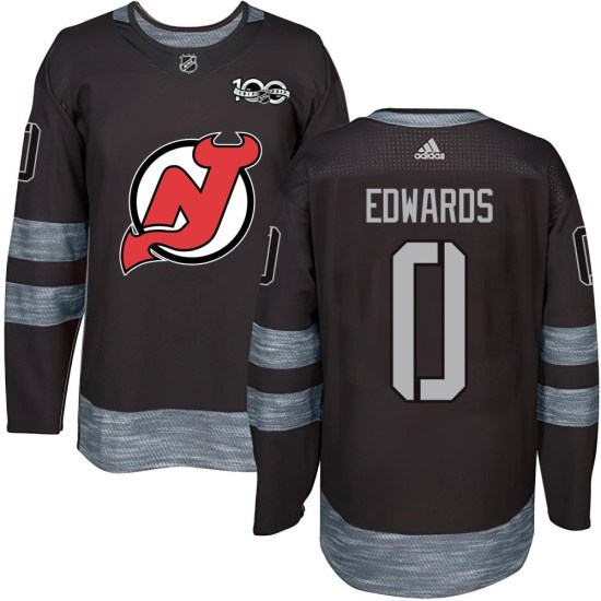 Ethan Edwards New Jersey Devils Authentic 1917-2017 100th Anniversary Jersey - Black
