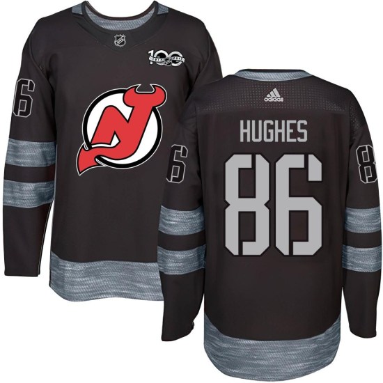 Jack Hughes New Jersey Devils Authentic 1917-2017 100th Anniversary Jersey - Black