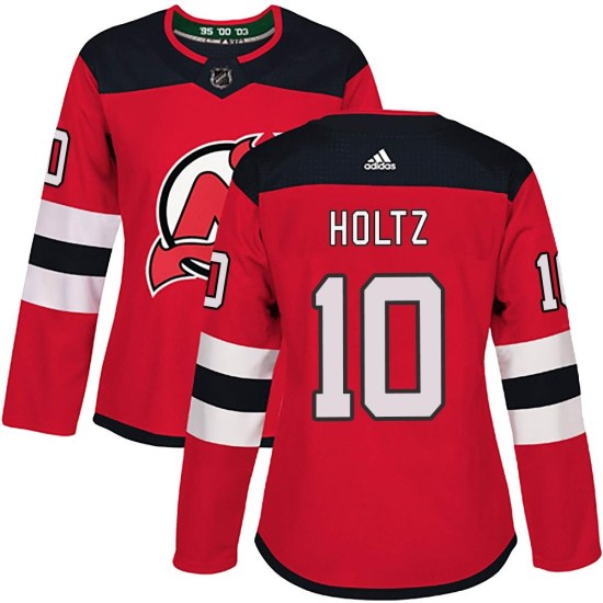Alexander Holtz New Jersey Devils Women's Authentic Home Adidas Jersey - Red