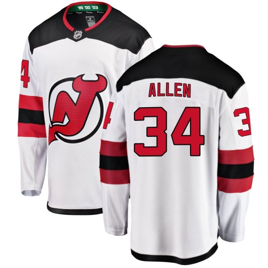 Jake Allen New Jersey Devils Breakaway Away Fanatics Branded Jersey - White