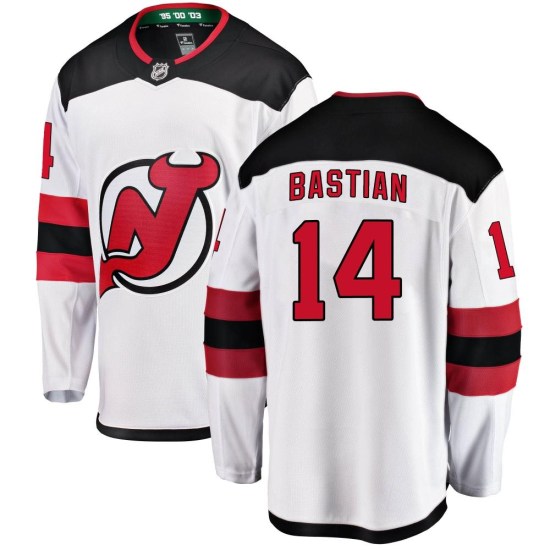 Nathan Bastian New Jersey Devils Breakaway Away Fanatics Branded Jersey - White