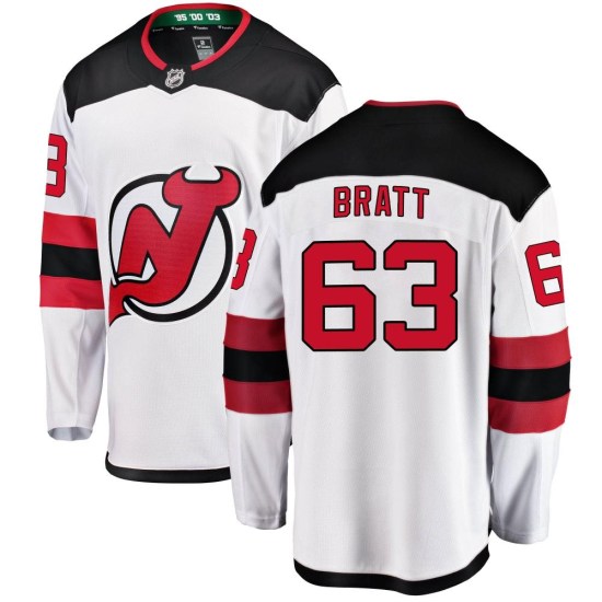 Jesper Bratt New Jersey Devils Breakaway Away Fanatics Branded Jersey - White