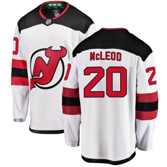 Michael McLeod New Jersey Devils Breakaway Away Fanatics Branded Jersey - White