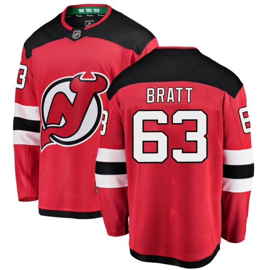 Jesper Bratt New Jersey Devils Youth Breakaway Home Fanatics Branded Jersey - Red