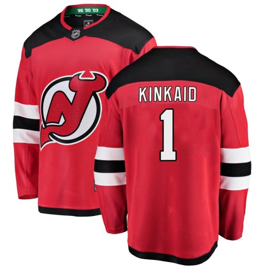 Keith Kinkaid New Jersey Devils Youth Breakaway Home Fanatics Branded Jersey - Red