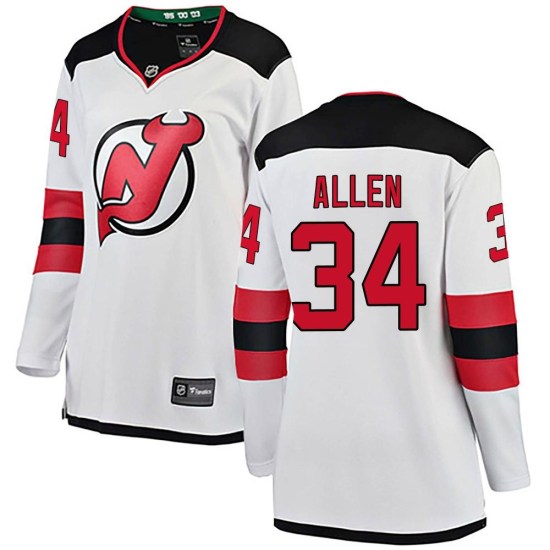Jake Allen New Jersey Devils Women's Breakaway Away Fanatics Branded Jersey - White