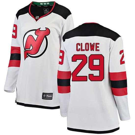 Ryane Clowe New Jersey Devils Women's Breakaway Away Fanatics Branded Jersey - White