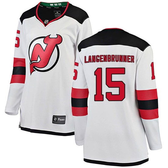 Jamie Langenbrunner New Jersey Devils Women's Breakaway Away Fanatics Branded Jersey - White