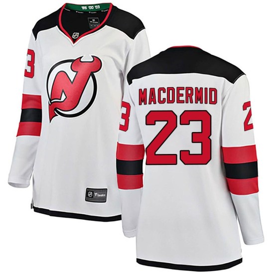 Kurtis MacDermid New Jersey Devils Women's Breakaway Away Fanatics Branded Jersey - White