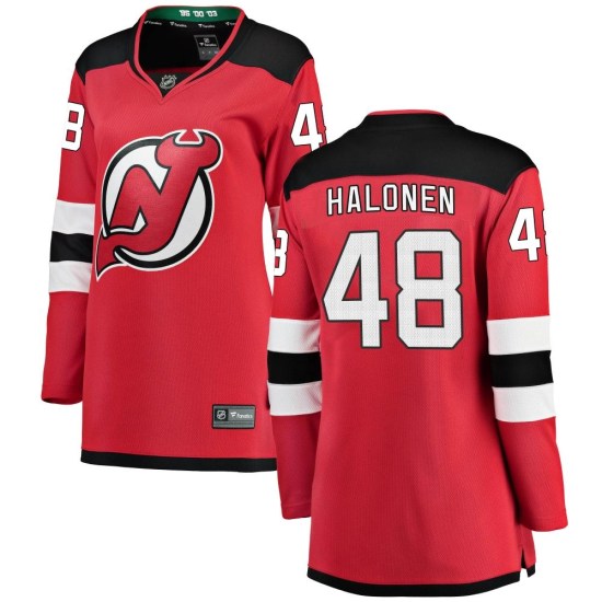 Brian Halonen New Jersey Devils Women's Breakaway Home Fanatics Branded Jersey - Red