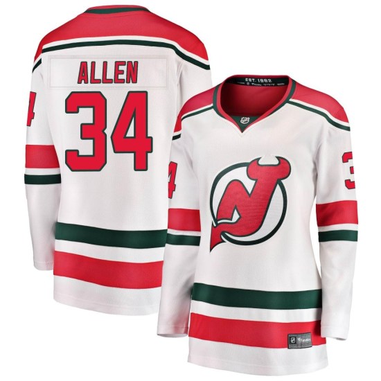 Jake Allen New Jersey Devils Women's Breakaway Alternate Fanatics Branded Jersey - White