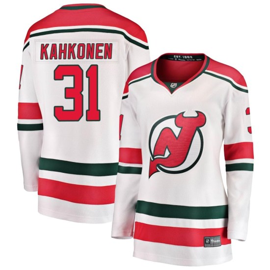 Kaapo Kahkonen New Jersey Devils Women's Breakaway Alternate Fanatics Branded Jersey - White
