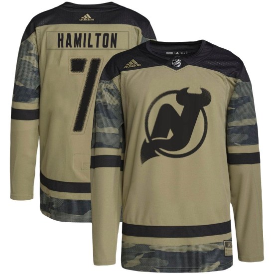 Dougie Hamilton New Jersey Devils Authentic Military Appreciation Practice Adidas Jersey - Camo
