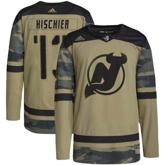 Nico Hischier New Jersey Devils Authentic Military Appreciation Practice Adidas Jersey - Camo