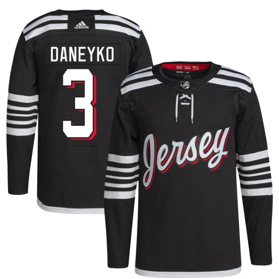Ken Daneyko New Jersey Devils Authentic 2021/22 Alternate Primegreen Pro Player Adidas Jersey - Black