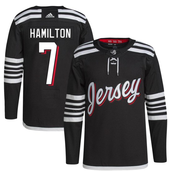 Dougie Hamilton New Jersey Devils Authentic 2021/22 Alternate Primegreen Pro Player Adidas Jersey - Black