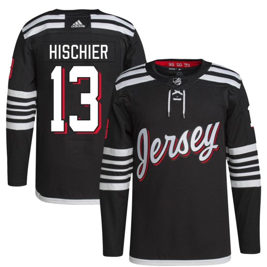 Nico Hischier New Jersey Devils Authentic 2021/22 Alternate Primegreen Pro Player Adidas Jersey - Black