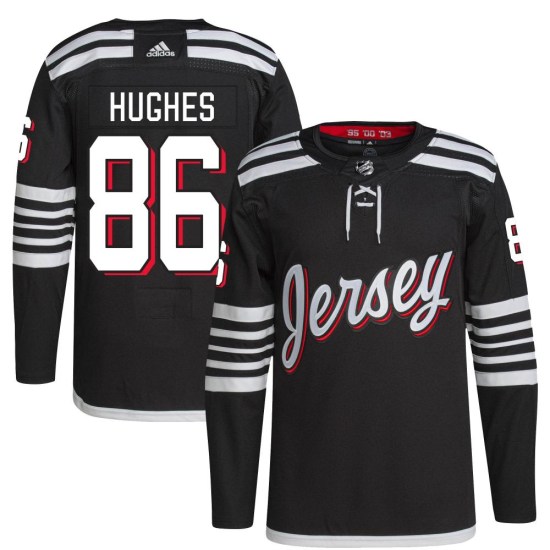 Jack Hughes New Jersey Devils Authentic 2021/22 Alternate Primegreen Pro Player Adidas Jersey - Black