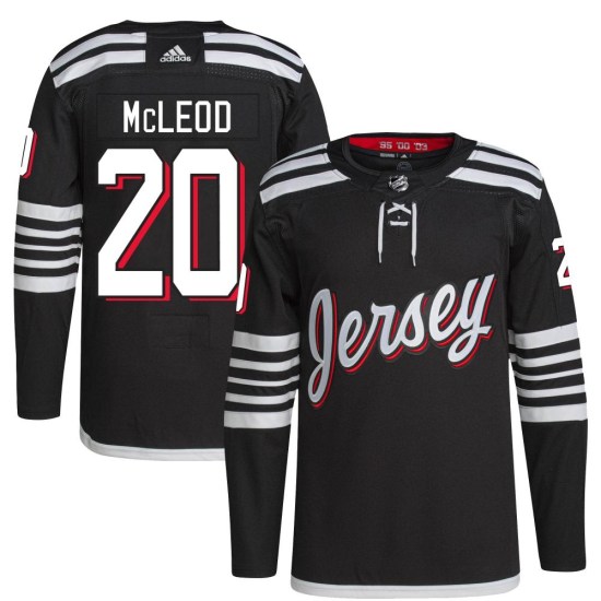 Michael McLeod New Jersey Devils Authentic 2021/22 Alternate Primegreen Pro Player Adidas Jersey - Black