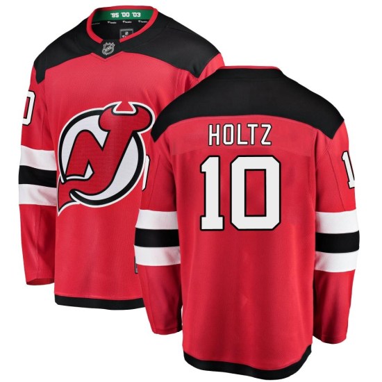 Alexander Holtz New Jersey Devils Breakaway Home Fanatics Branded Jersey - Red
