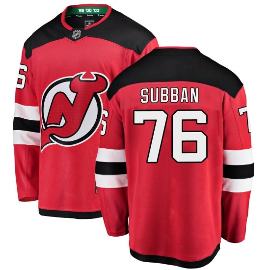 P.K. Subban New Jersey Devils Breakaway Home Fanatics Branded Jersey - Red
