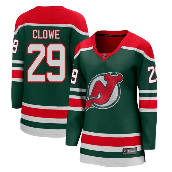 Ryane Clowe New Jersey Devils Women's Breakaway 2020/21 Special Edition Fanatics Branded Jersey - Green