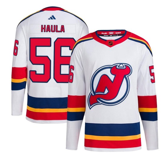 Erik Haula New Jersey Devils Authentic Reverse Retro 2.0 Adidas Jersey - White