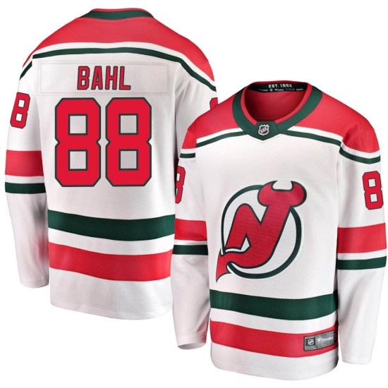 Kevin Bahl New Jersey Devils Youth Breakaway Alternate Fanatics Branded Jersey - White