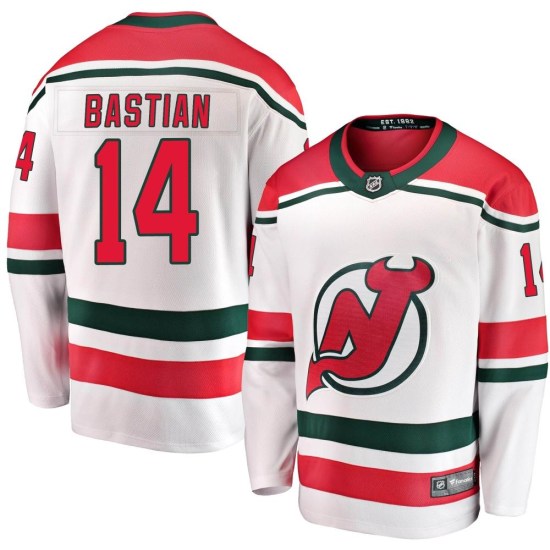 Nathan Bastian New Jersey Devils Youth Breakaway Alternate Fanatics Branded Jersey - White