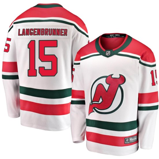 Jamie Langenbrunner New Jersey Devils Youth Breakaway Alternate Fanatics Branded Jersey - White