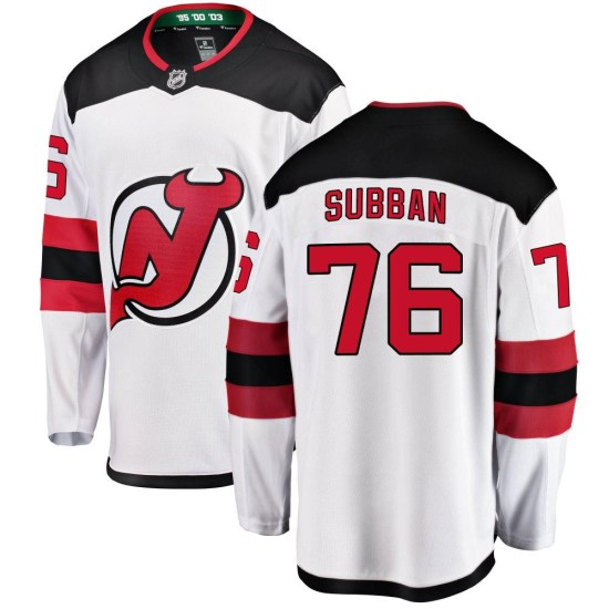 P.K. Subban New Jersey Devils Breakaway Away Fanatics Branded Jersey - White